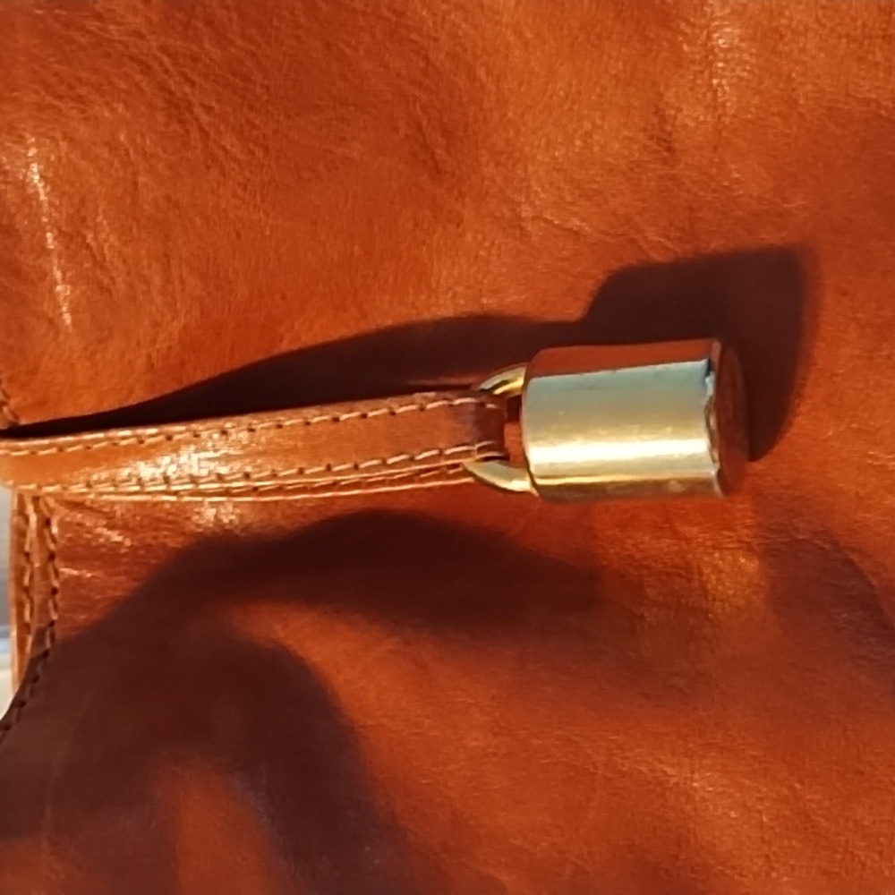 Genuine Vintage Romano Di Paolo Tan Leather Shoulder Bag - Picture 4 of 13